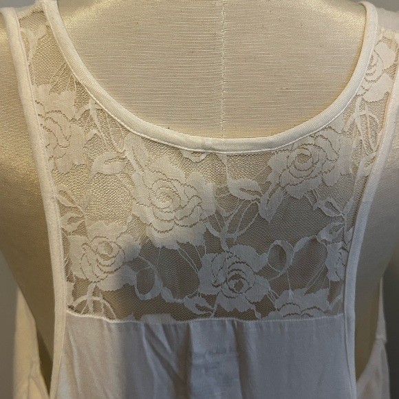 Lane Bryant A-Symmetrical Lace/Animal Print Top Size 26/28 - Picture 4 of 11